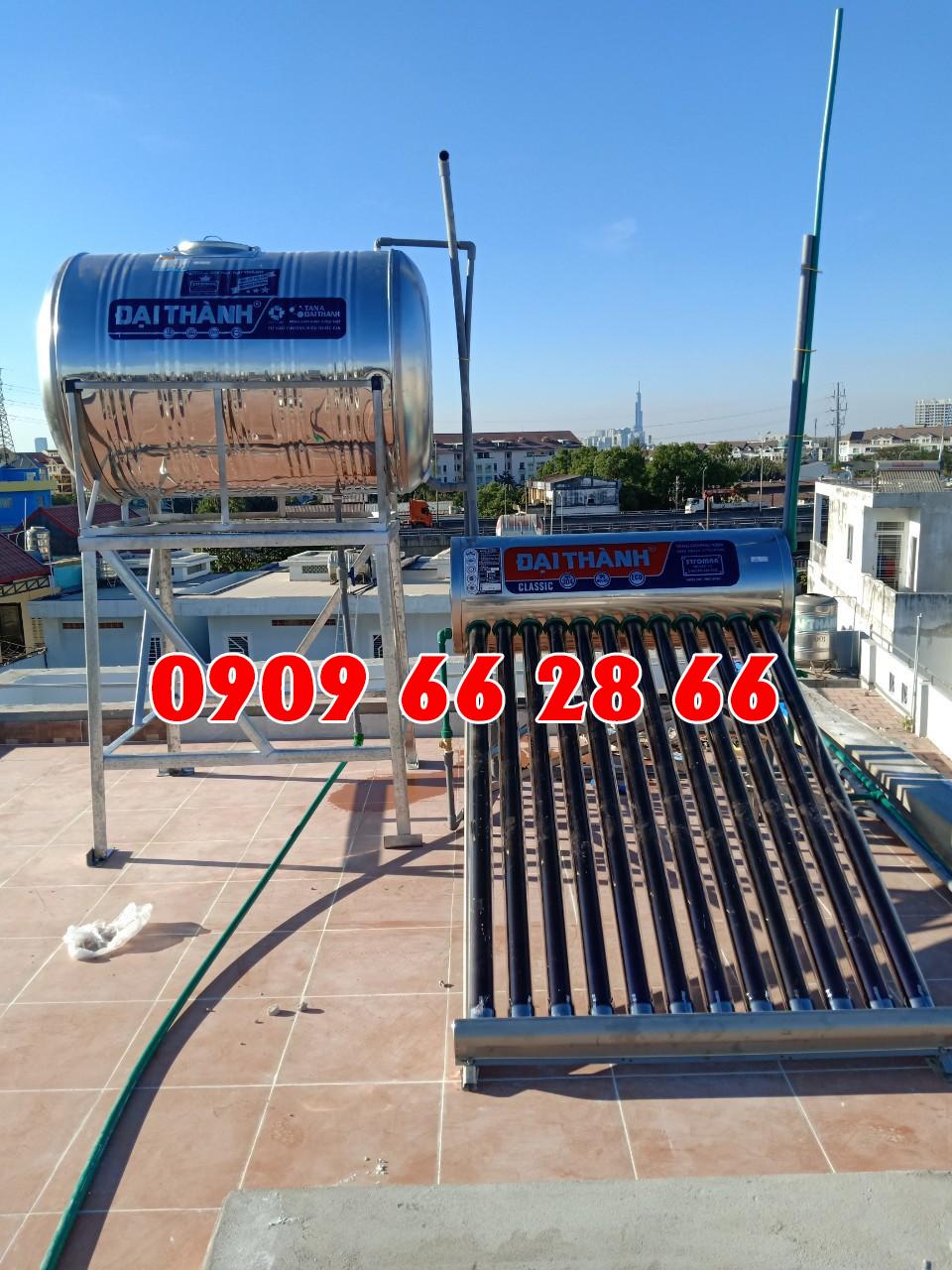 Sau khi lắp máy nước nóng năng lượng mặt trời Sau khi lắp máy nước nóng năng lượng mặt trời