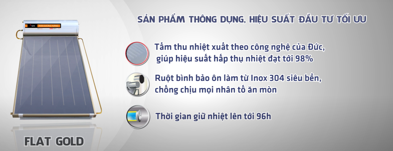 Máy nước nóng năng lượng mặt trời Thái Dương năng tấm phắng. Máy nước nóng năng lượng mặt trời Thái Dương năng tấm phắng.