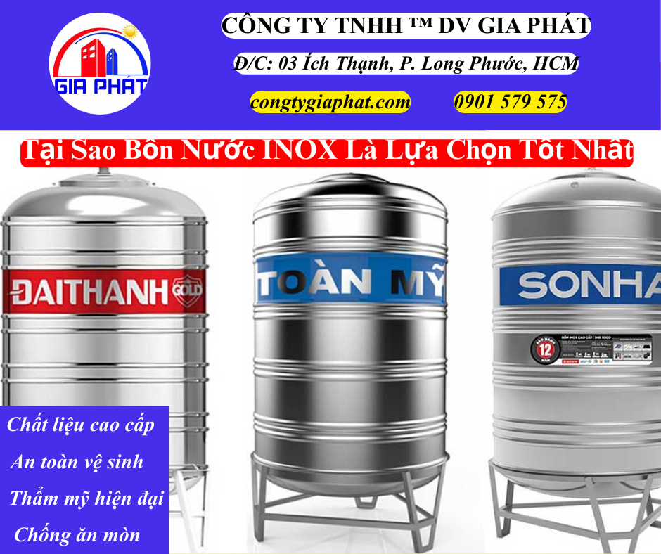 Tại Sao Chọn Bồn Nước INOX Là Lựa Chọn Tốt Nhất