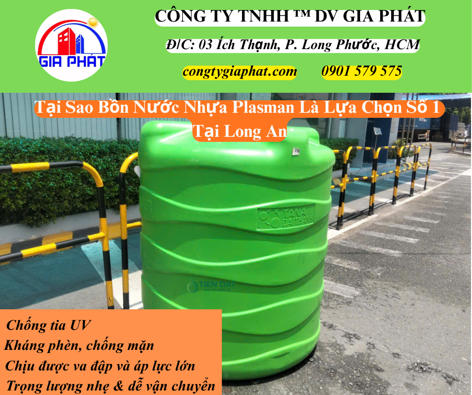 Tại Sao Bồn Nước Nhựa Plasman Đại Thành Là Lựa Chọn Số 1 Tại Long An