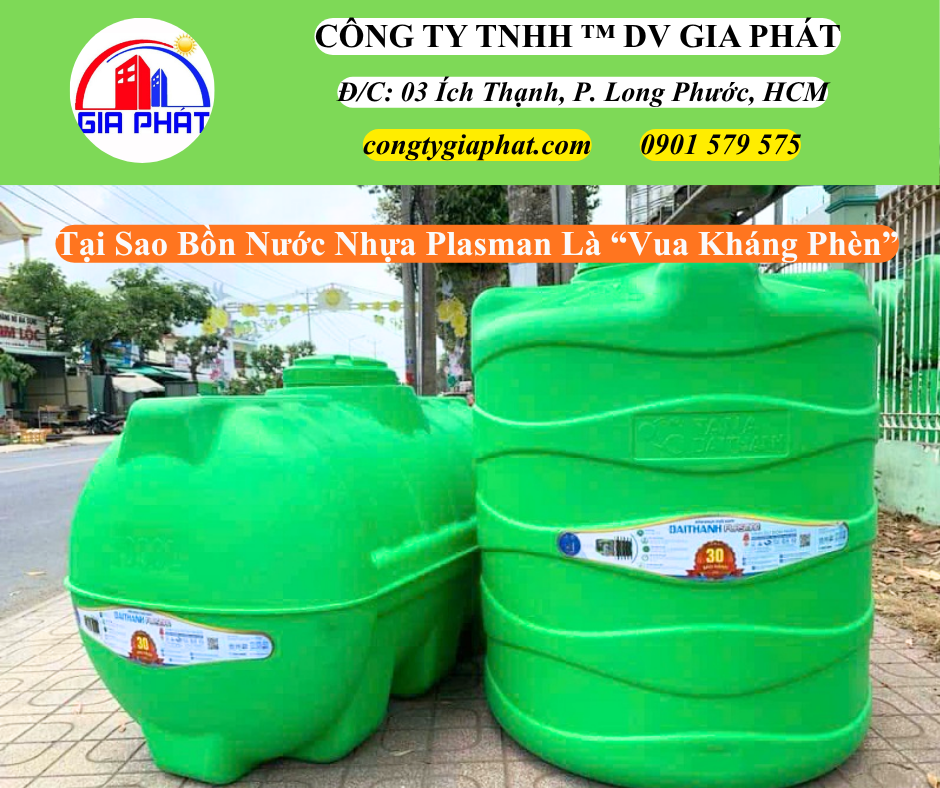 Tại Sao Bồn Nước Nhựa Plasman Là Vua Kháng Phèn Tại Thạnh Hoá Long An