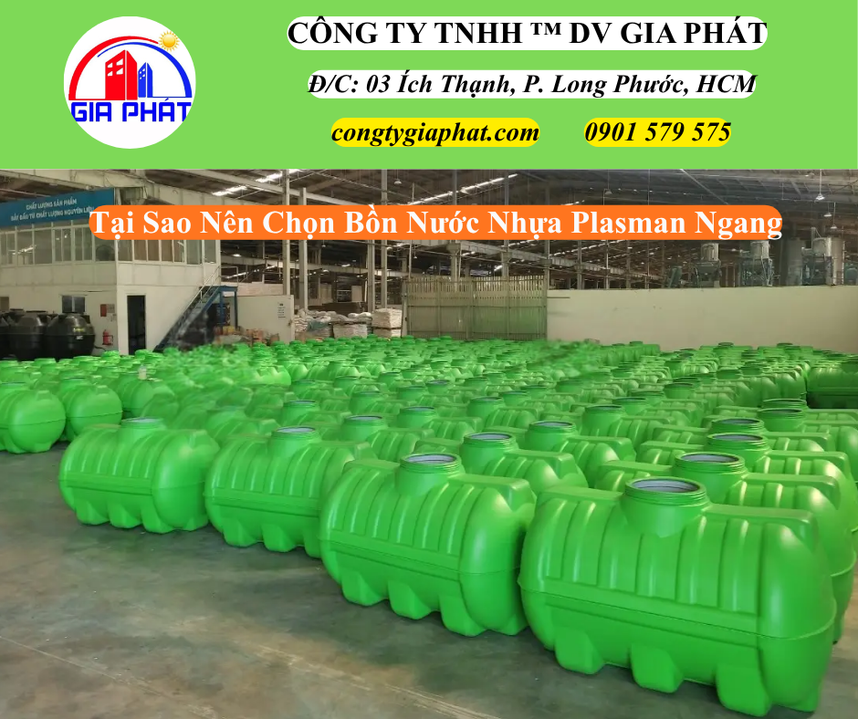 Tại Sao Nên Chọn Bồn Nước Nhựa Plasman Nằm Ngang