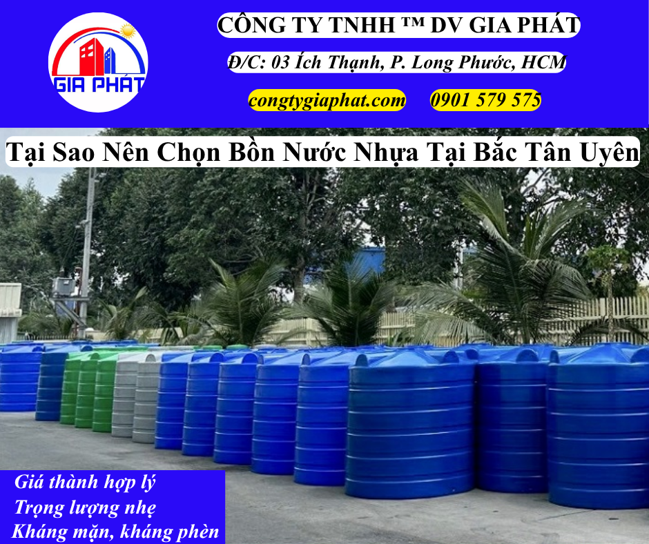 Tại Sao Nên Chọn Bồn Nước Nhựa Chính Hãng Tại Bắc Tân Uyên