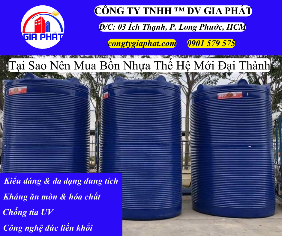 Tại Sao Nên Chọn Mua Bồn Nhựa Thế Hệ Mới Đại Thành