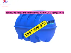 Bồn Nước Nhựa Đại Thành 500L Nằm GOLD Tại Quận 12