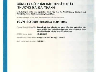 Máy nước nóng năng lượng mặt trời Đại Thành 300 lít  Classic 70-20
