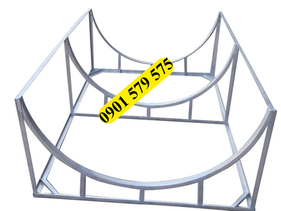 Chân Bồn Nước INOX 1000L Nằm Ngang