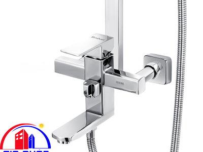 Bộ sen cây inox bóng Nóng Lạnh Roshan Premium BR203