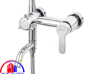 Bộ sen cây inox bóng Nóng Lạnh Roshan Premium BR205