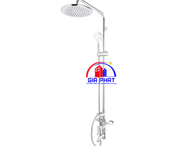 Bộ sen cây inox bóng Nóng Lạnh Roshan Premium BR206