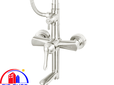 Bộ sen cây inox mờ Nóng Lạnh Roshan Basic R202