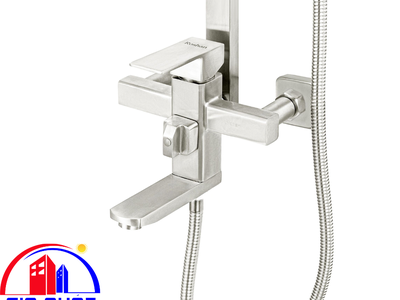 Bộ sen cây inox mờ Nóng Lạnh Roshan Basic R203
