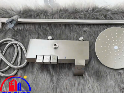 Bộ sen cây inox mờ Nóng Lạnh Roshan Basic R211