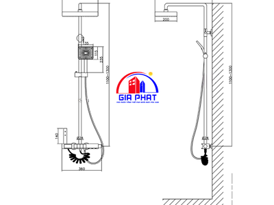 Bộ sen cây mặt kính có khoá nhiệt và hiển thị nhiệt độ Roshan Premium R20228-2