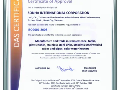 Bồn inox lắp ghép Sơn Hà 100m3