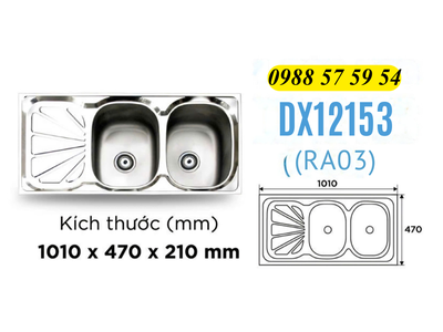 Chậu Rửa Inox DX12153