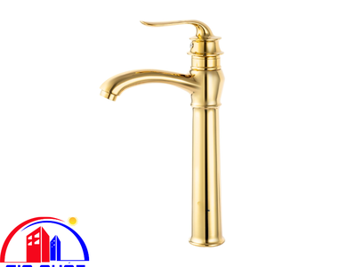 Vòi Lavabo inox Vàng cao Nóng Lạnh Roshan Premium Gold R405HG