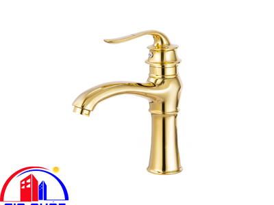 Vòi Lavabo inox Vàng Nóng Lạnh Roshan Premium Gold R405G