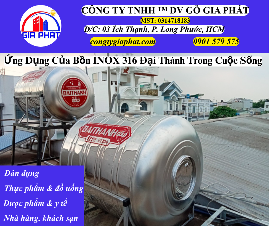 Ứng Dụng Thực Tế Của Bồn INOX 316 Đại Thành Trong Cuộc Sống