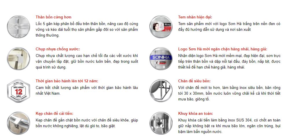 Ưu điểm của bồn nước inox ngang Ưu điểm của bồn nước inox ngang