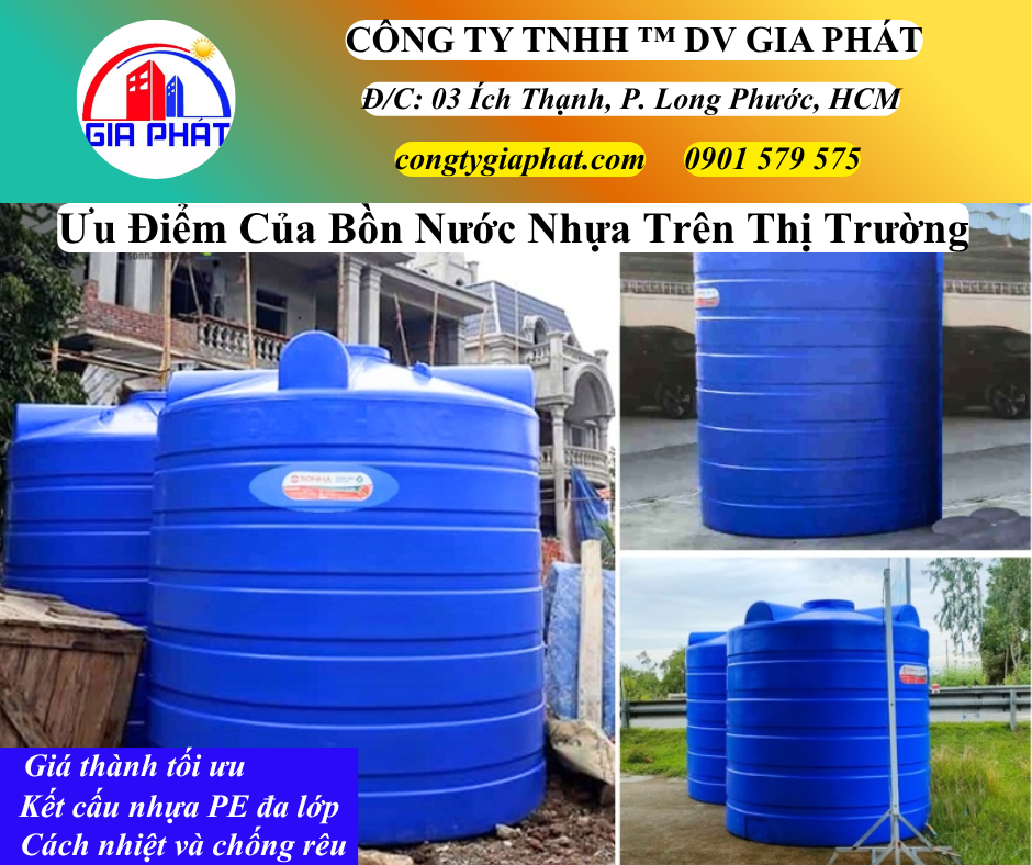 Ưu Điểm Của Bồn Nước Nhựa Trên Thị Trường Hiên Nay