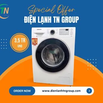 Máy giặt Samsung AddWash Inverter 8 kg WW80K5233YW/SV