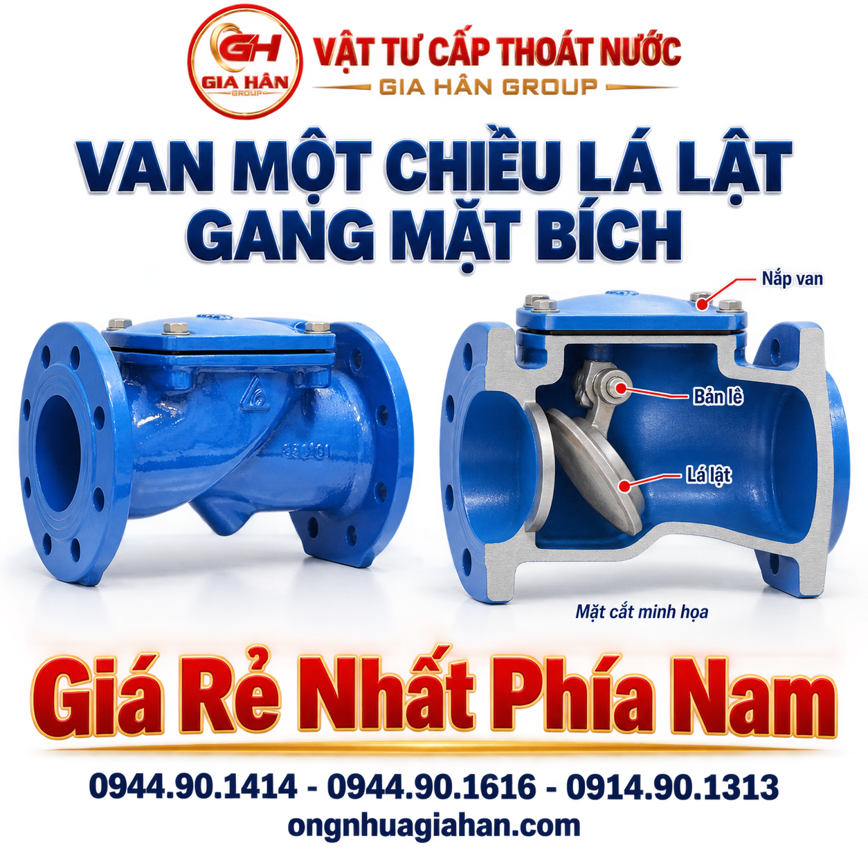 Bản vẽ kỹ thuật bóc tách cấu tạo thân van và lá lật gang bọc cao su EPDM