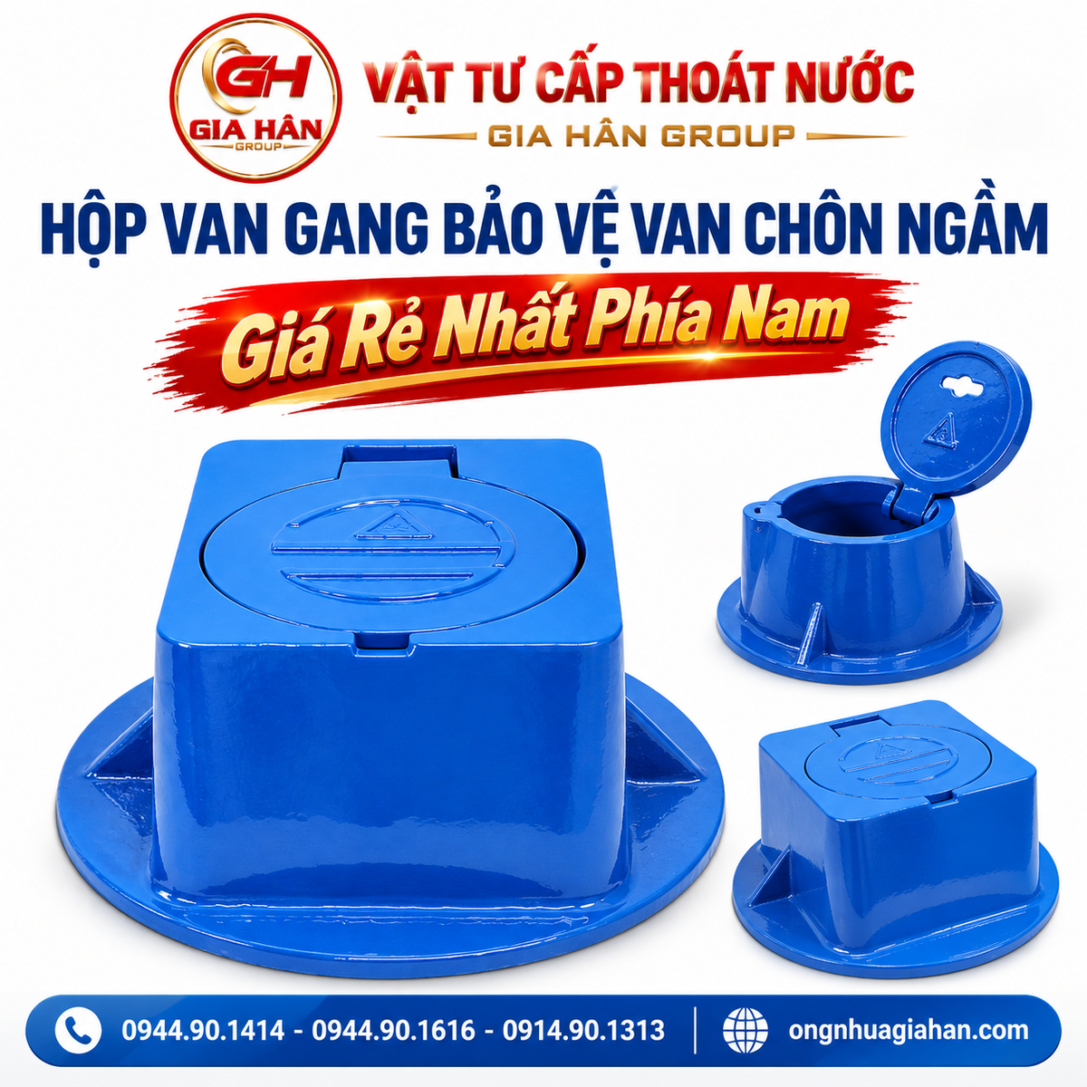 Hộp Van Gang Bảo Vệ Van Chôn Ngầm (Vuông, Tròn)