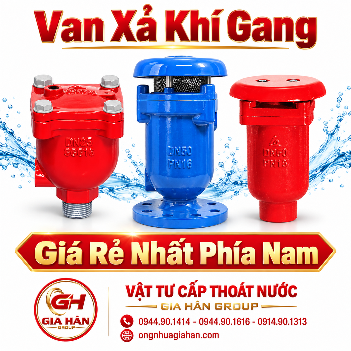 Van Xả Khí Gang (DN15 - DN200)