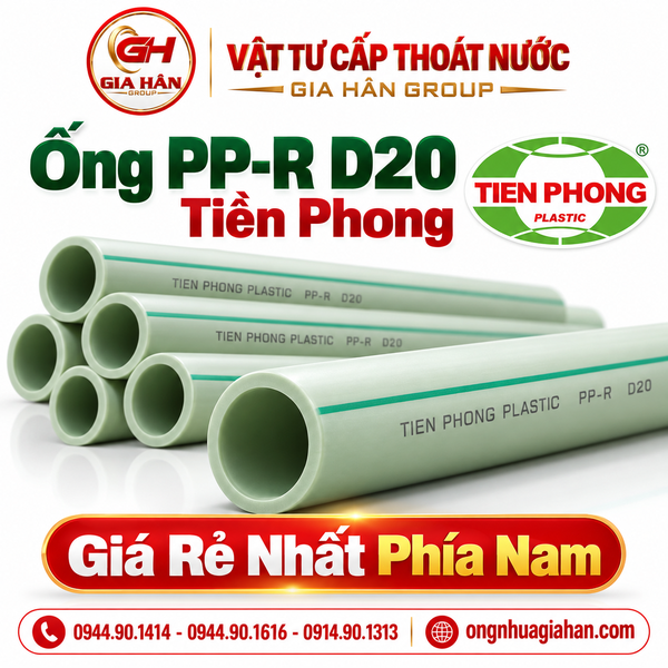 Ống PP-R D20 Tiền Phong (Ống 20 Chịu Nhiệt Nóng Lạnh)
