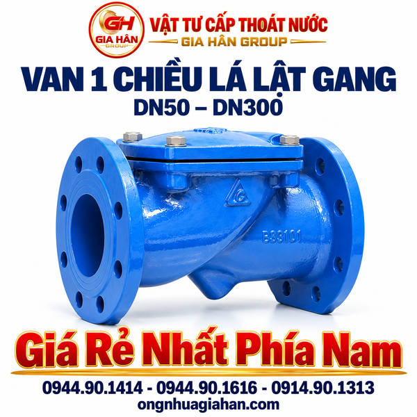 Van 1 Chiều Lá Lật Gang (DN50 - DN300)