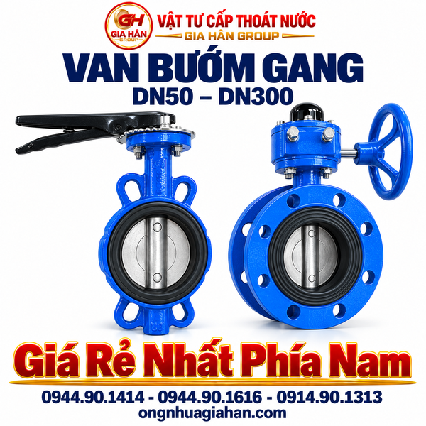 Van Bướm Gang (DN50 – DN300)