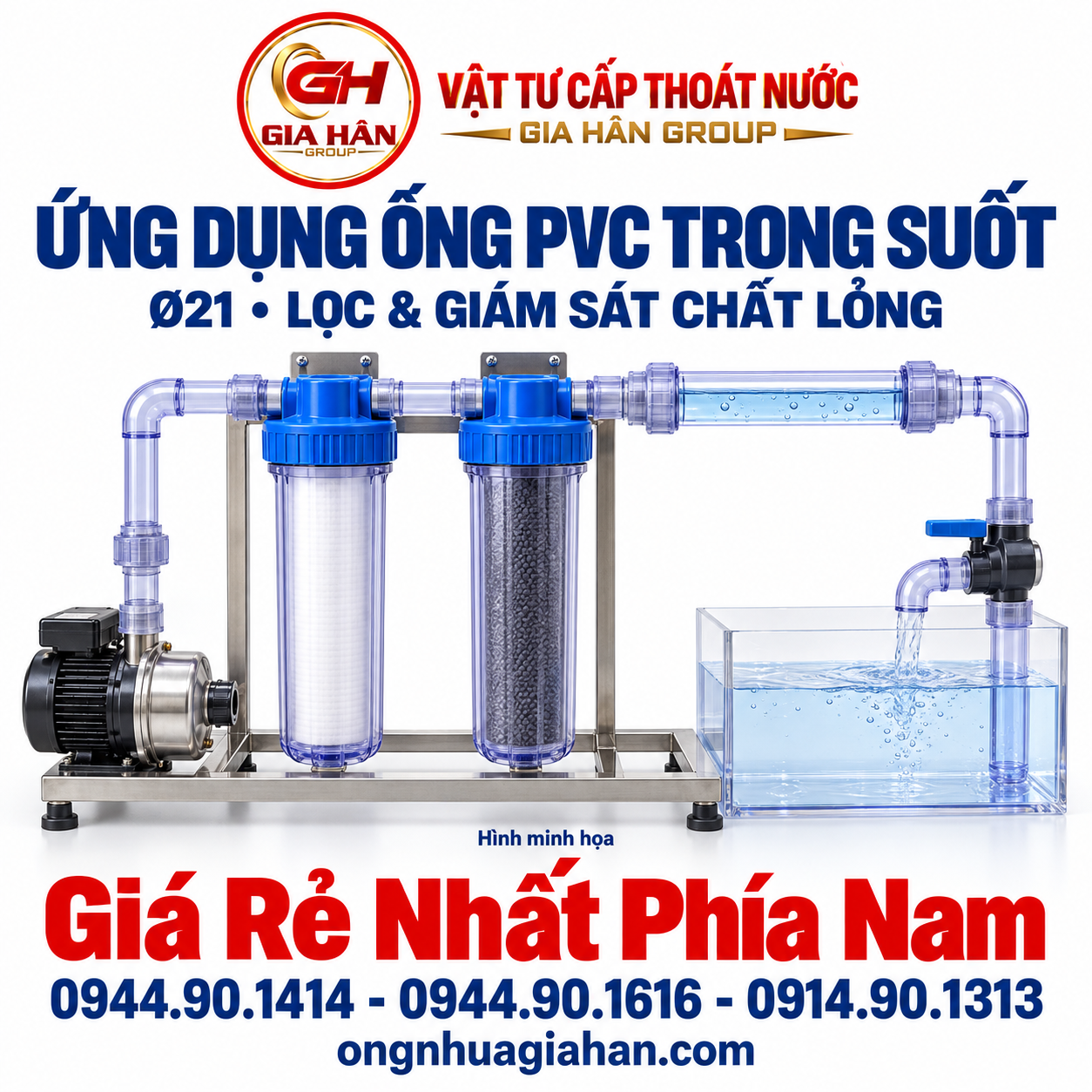 Ứng dụng thực tế của ống nhựa PVC trong suốt phi 21 trong hệ thống lọc và giám sát chất lỏng