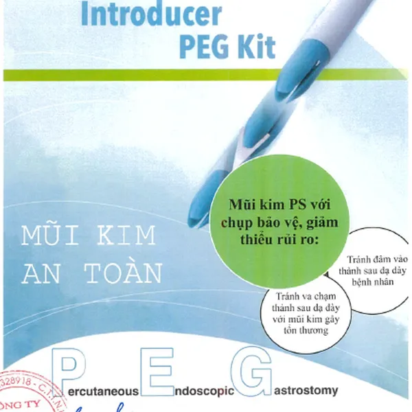 Bộ ống thông mở đường rò ra da _Intolief PEG Kit