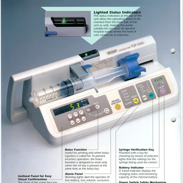 Bơm tiêm điện TOP - 5300/ Nhật Bản