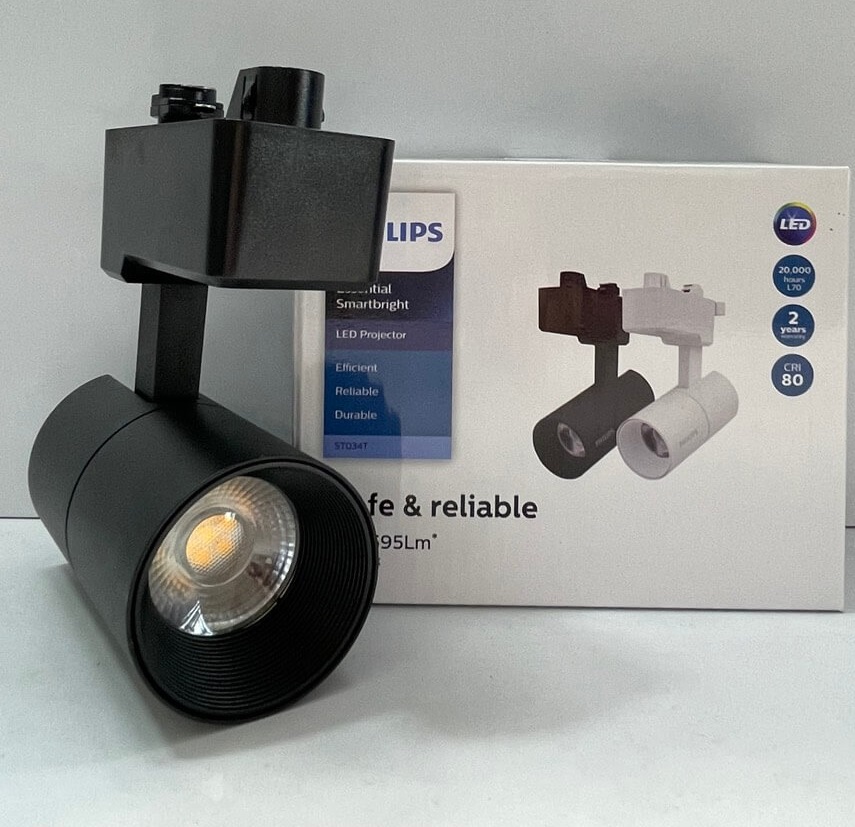 Đèn thanh ray LED Philips Tracklight ST034T LED5 7W 3000K vỏ đen Đèn thanh ray LED Philips Tracklight ST034T LED5 7W 3000K vỏ đen