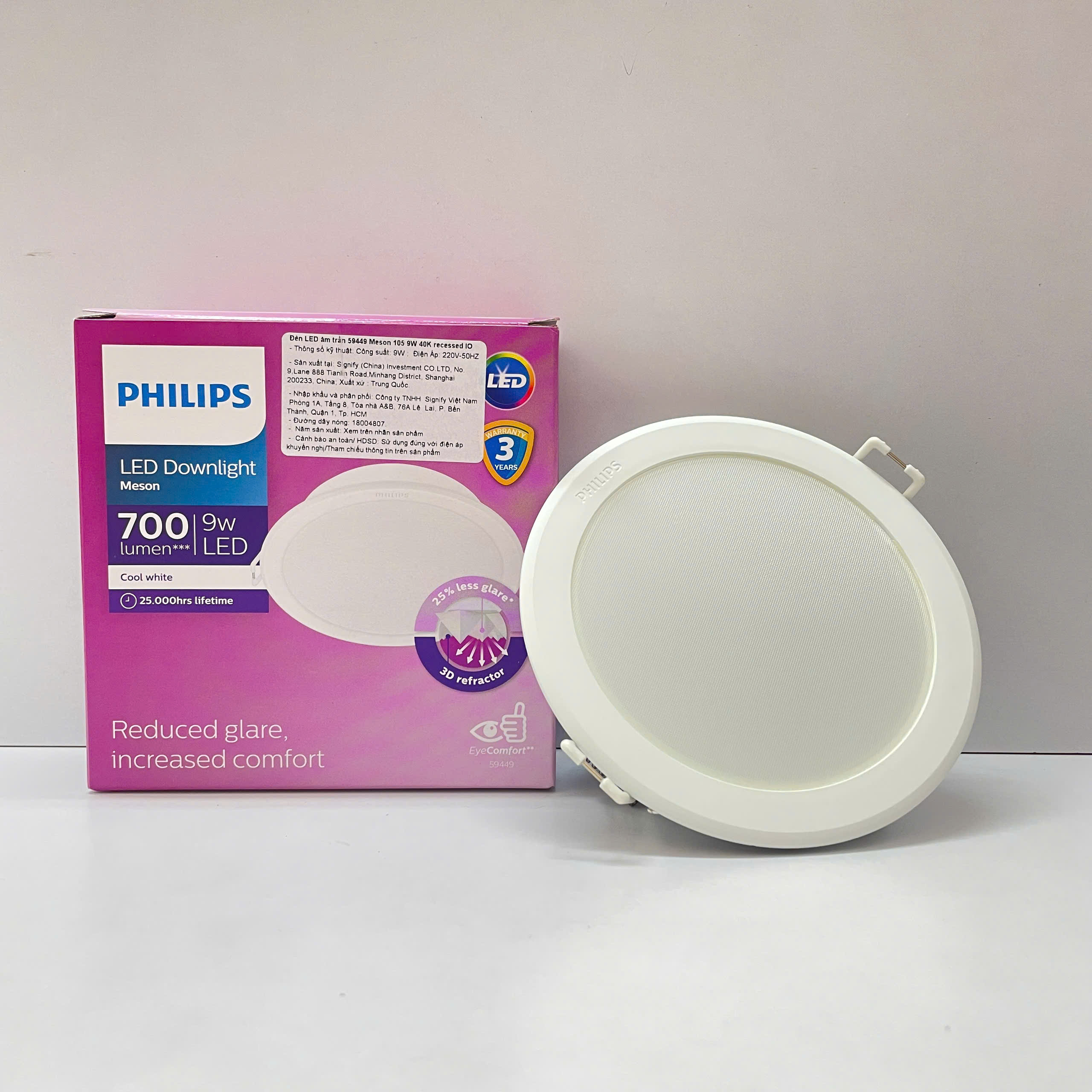 Đèn downlight âm trần LED Philips Meson IO 59449 - Ánh sáng dịu nhẹ