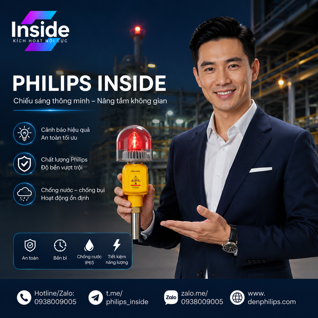 Đèn cánh báo hàng không LED Philips XGP500