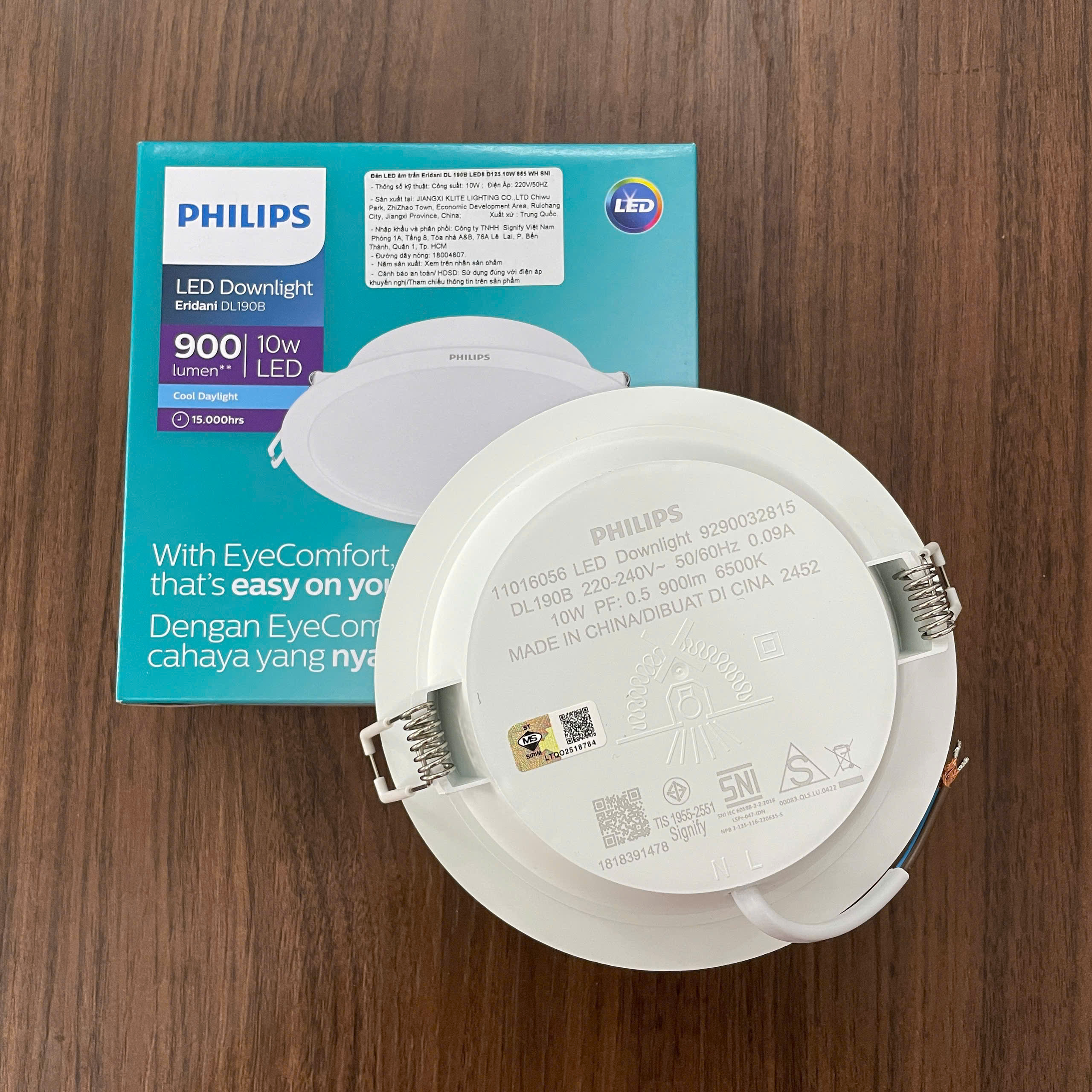 Đèn downlight âm trần Led Philips Eridani DL190B chiếu sáng