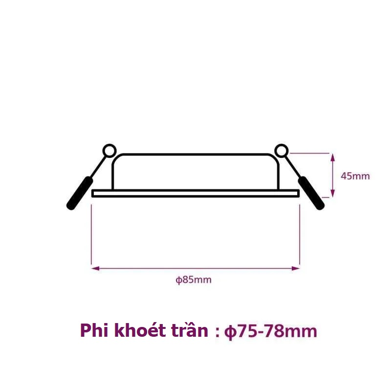 Đèn Downlight Philips SL260 tạo không gian ấm cúng