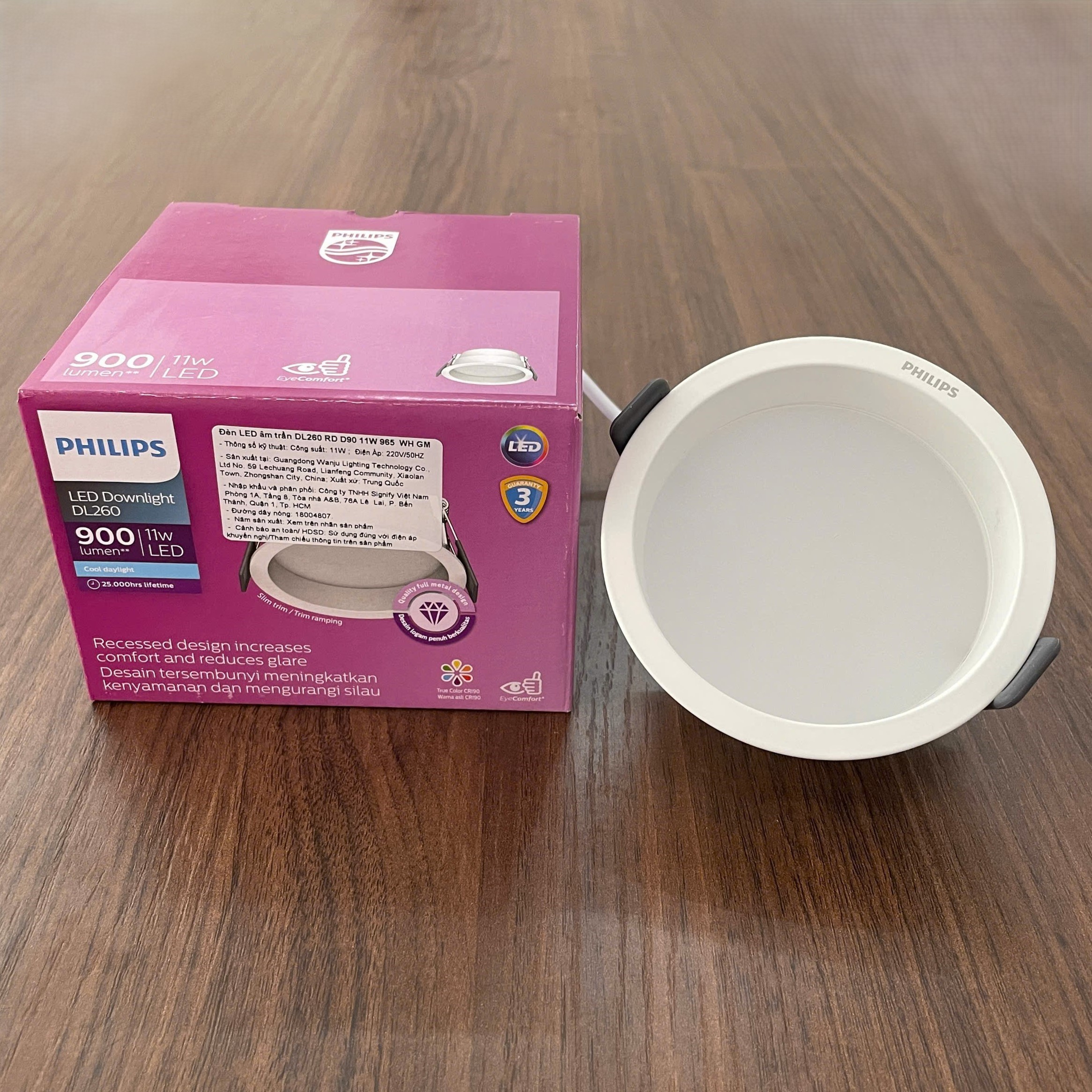 Đèn downlight âm trần Led Philips DL260 RD D90 11W - Hiệu suất vượt trội