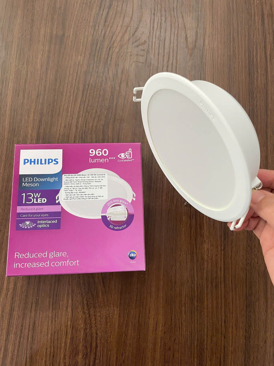 Không gian sống đẳng cấp với Đèn downlight âm trần Led Philips Meson IO 59464 D125 13W 65K WH RECESSED