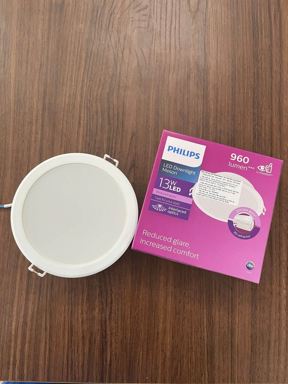 Đèn downlight âm trần Led Philips Meson IO 59464 D125 13W 65K WH RECESSED với thiết kế liền mạch