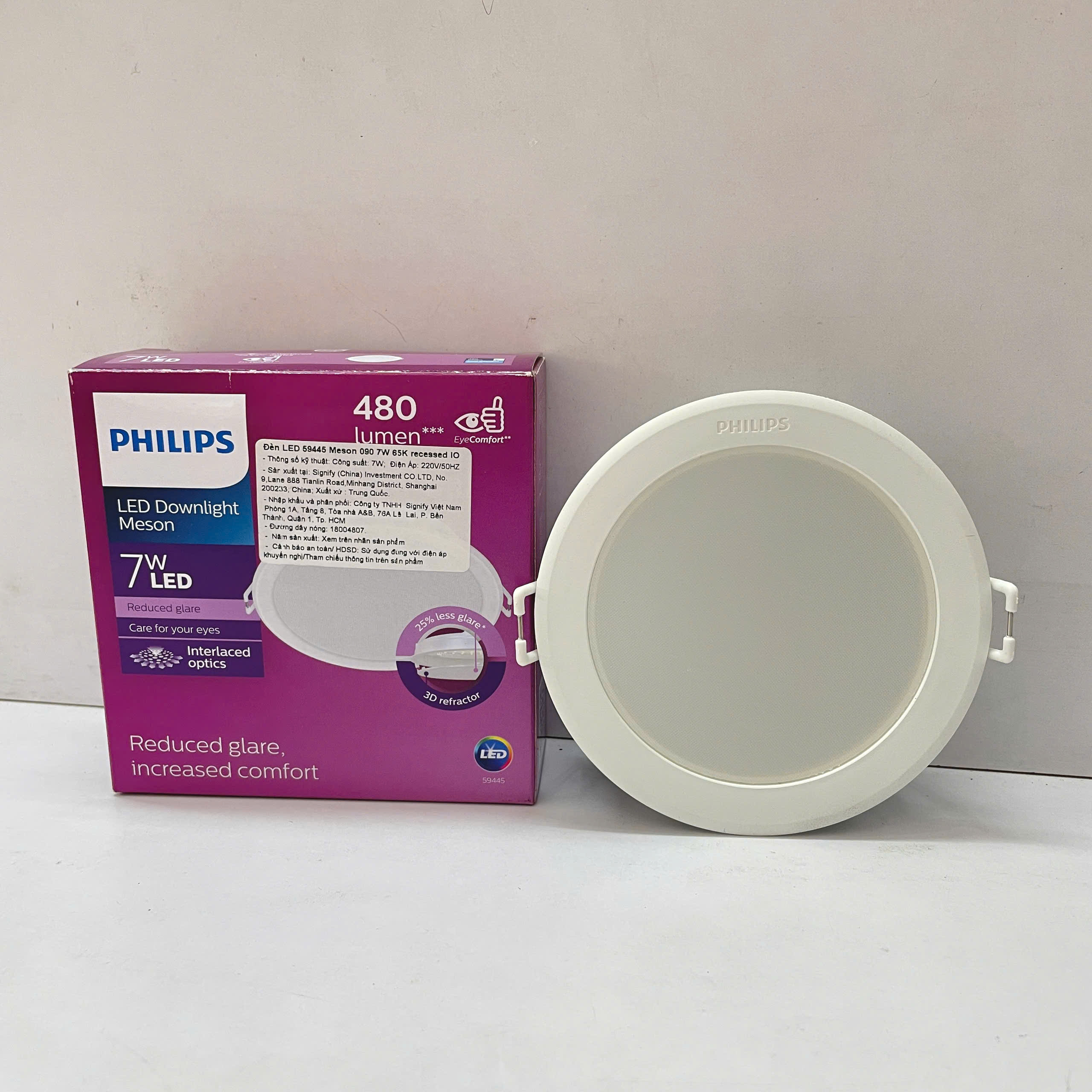 Thiết kế tinh tế của Đèn downlight âm trần Led Philips Meson IO 59445