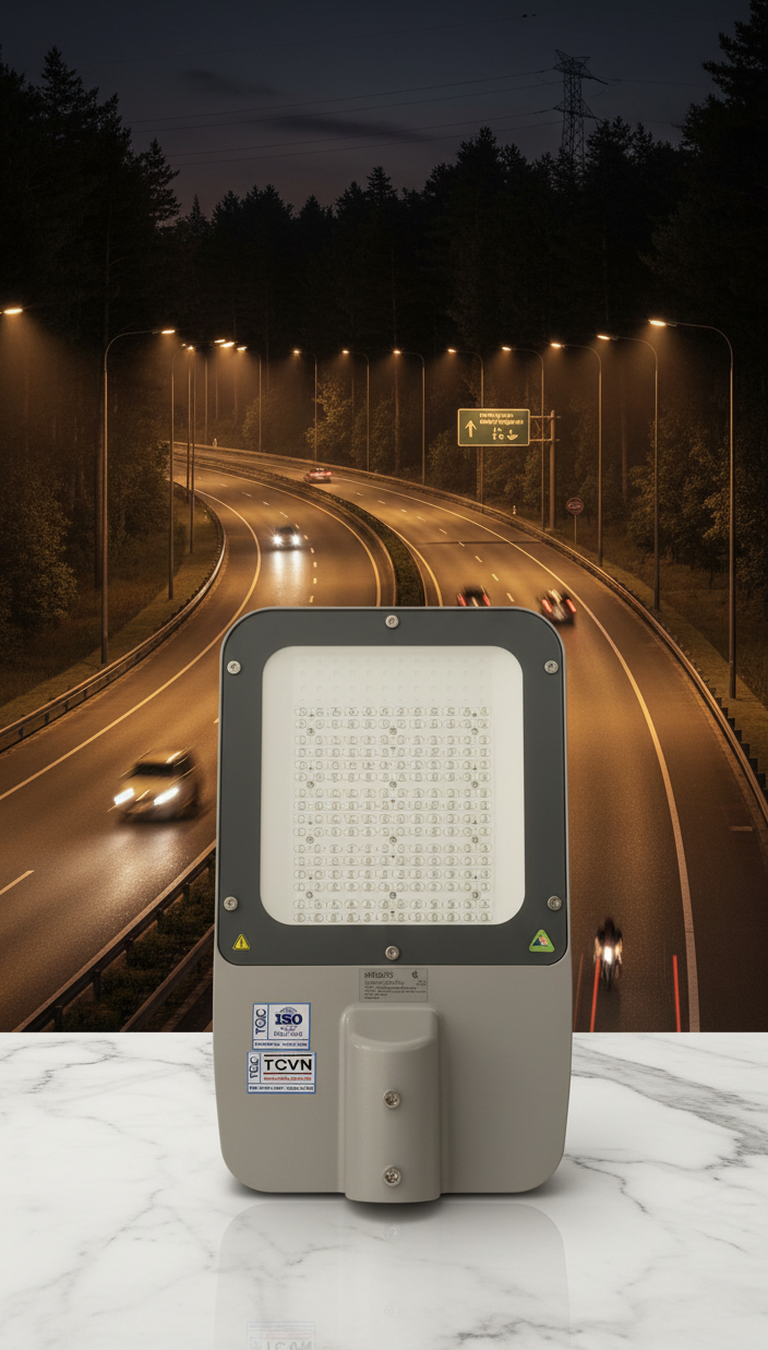 Cấu tạo bên trong Đèn Đường Led Streetlight Philips Inside BRP372 145W