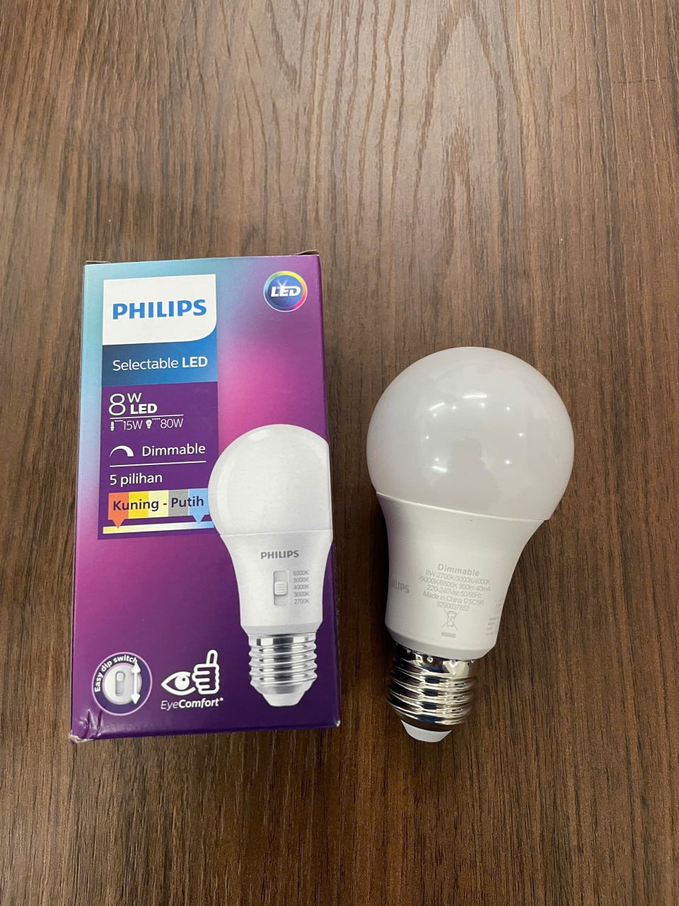 Bóng đèn tròn LED Bulb đổi màu Led Philips 8W E27