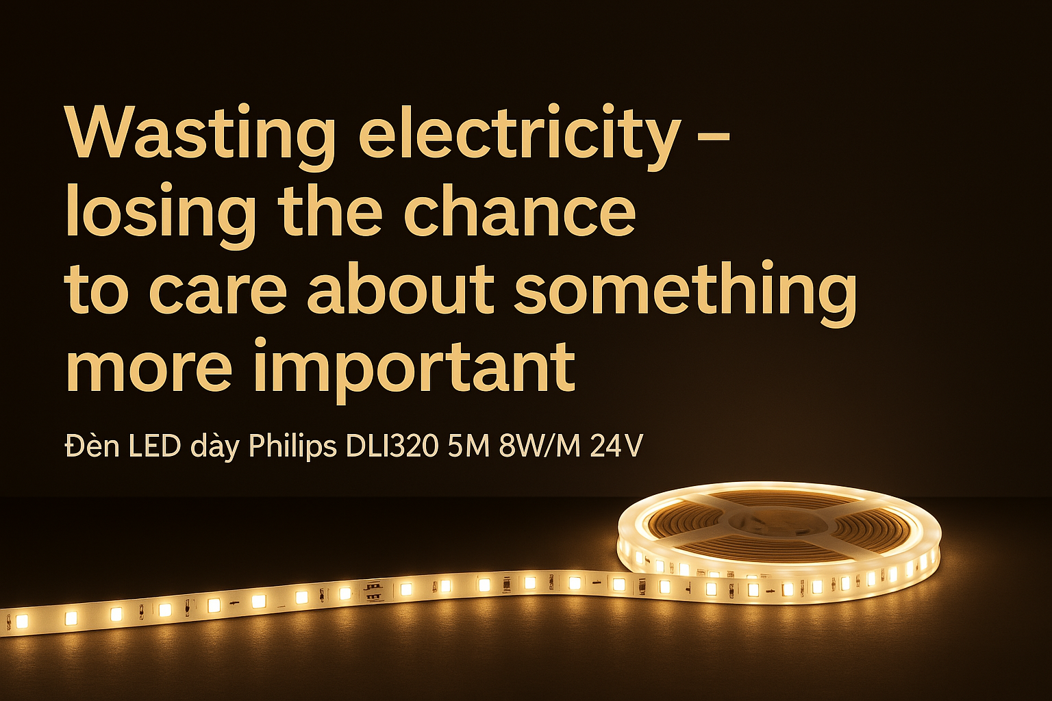 Chỉ cần thay một cuộn đèn, bạn đã tiết kiệm được vài trăm nghìn mỗi năm – chọn Đèn led dây Philips DLI320 5M 8W ngay hôm nay! Chỉ cần thay một cuộn đèn, bạn đã tiết kiệm được vài trăm nghìn mỗi năm – chọn Đèn led dây Philips DLI320 5M 8W ngay hôm nay!