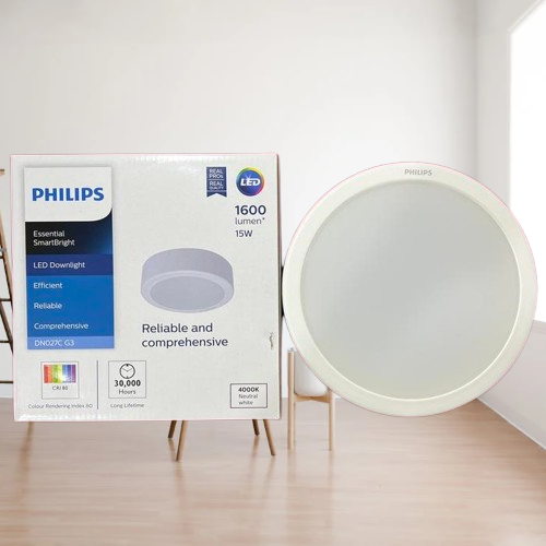 Thông số kỹ thuật Đèn downlight ốp trần Led Philips DN027C 15W