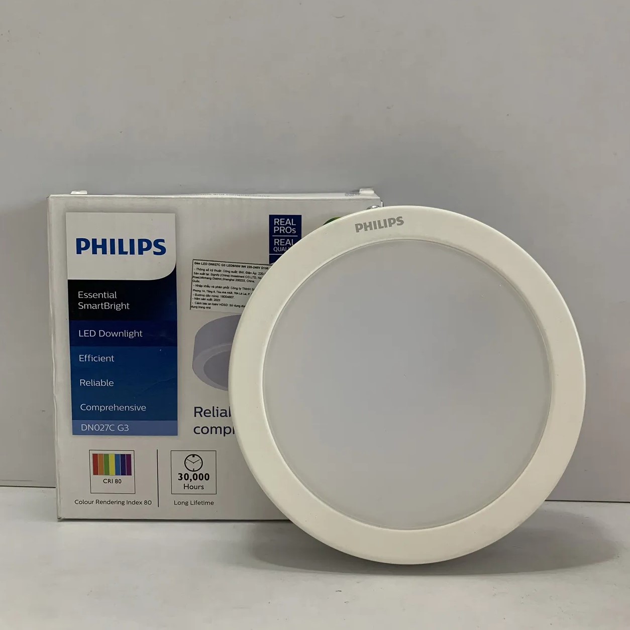 Thiết kế đèn downlight ốp trần Led Philips DN027C