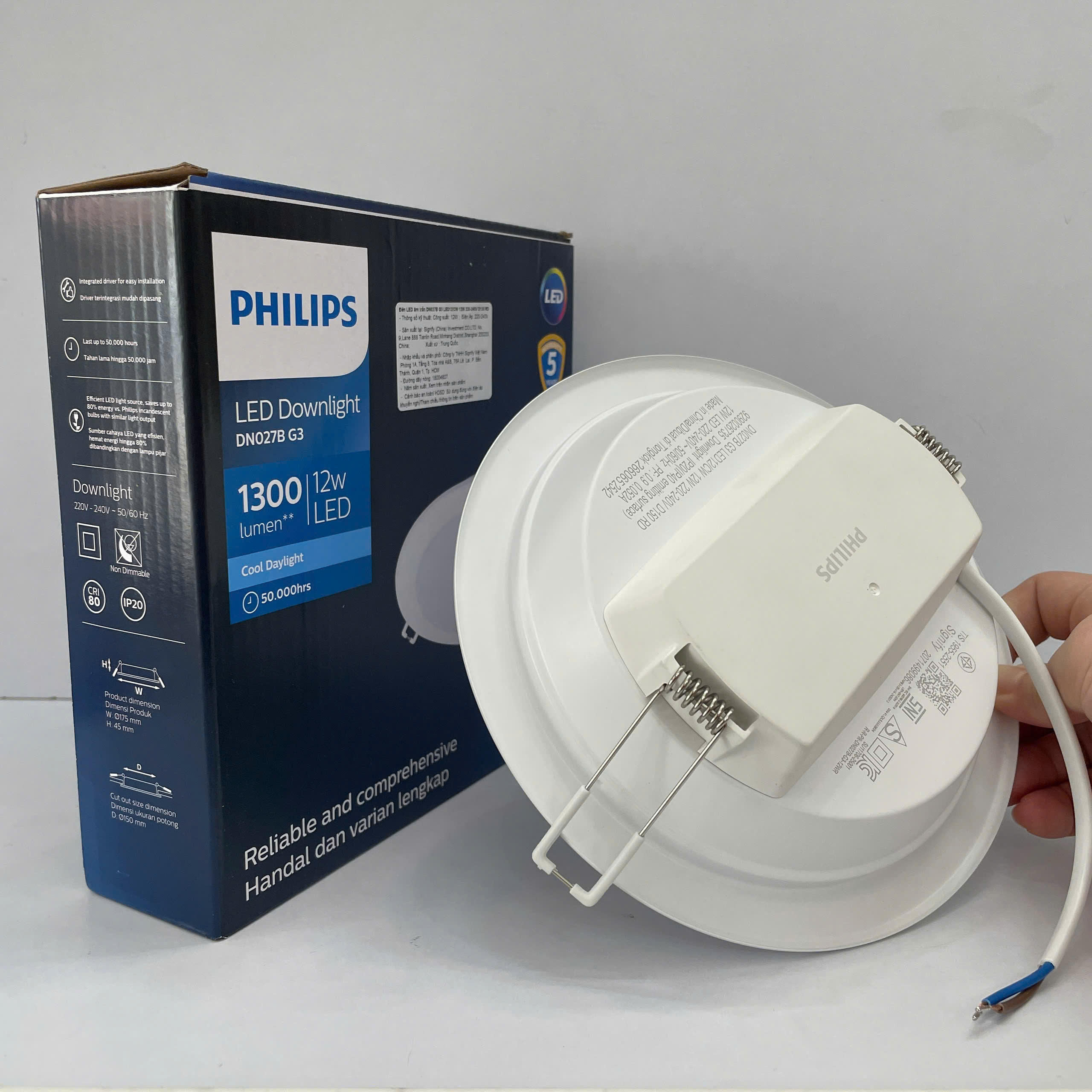 Hiệu suất của Đèn downlight âm trần Led Philips DN027B G3